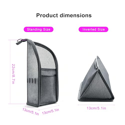 Standing Toiletry Bag, 2026 New Portable Lightweight Travel Toiletry Bag, Clear EVA Waterproof Toiletry Organizer, Large Capacity Foldable Hanging Cosmetic Bag for Travel, Gym, Home (black) - size: black