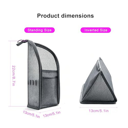 Standing Toiletry Bag, 2026 New Portable Lightweight Travel Toiletry Bag, Clear EVA Waterproof Toiletry Organizer, Large Capacity Foldable Hanging Cosmetic Bag for Travel, Gym, Home (black) - size: black