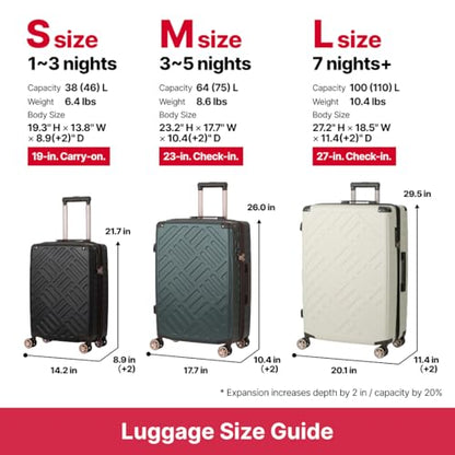 LEGEND WALKER 19" Carry-On Luggage, Black, 5514-49 - color: BLACK, size: 19-in