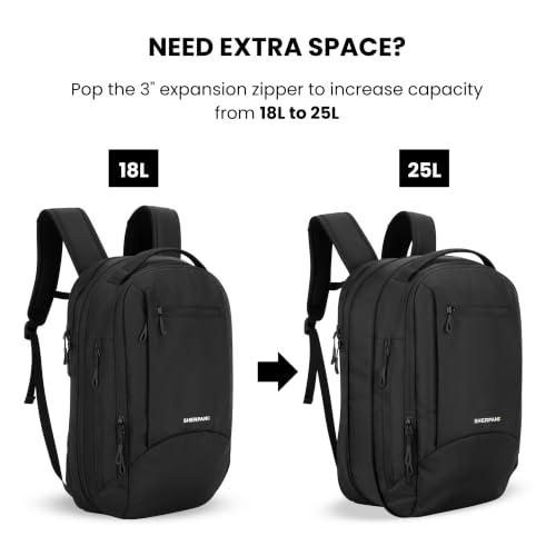 Sherpani Crew Travel Backpack for Women, Commuter Daypack (Raven) - color: Raven