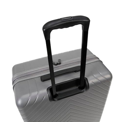 TRIPS RIDGELINE 28-Inch Lightweight Durable Hardside 8-Wheel Spinner Checked Suitcase Size Luggage, Granite - color: Granite, size: LARGE CHECKED