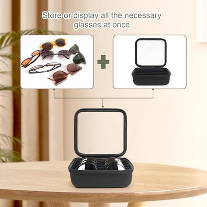 Sunglasses Organizer Case for Multiple Pairs - style: 5 Slots
