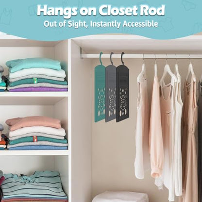 BoxLegend Shirt Folding Board Durable Shirt Folder Hook for Hanging - color: Black, size: Small