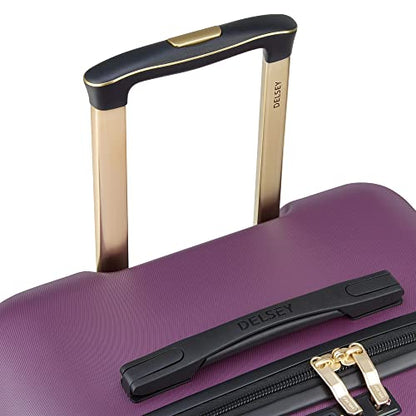 DELSEY PARIS Cruise 3.0, 26 Inch Checked Trunk Luggage, Plum - color: Plum, size: Checked 26 Inch Trunk