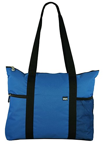 Ensign Peak Shoulder Tote with Multiple Pockets and Zipper Closure - color: Royal