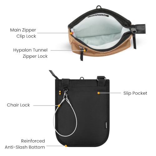 Sherpani Prima, RFID Anti-Theft Crossbody for Women - color: Brown Sand