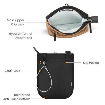 Sherpani Prima, RFID Anti-Theft Crossbody for Women - color: Brown Sand