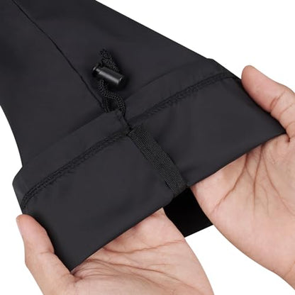 Drawstring Bag - UltraLight Nylon Cinch and Ditty Pouch For Packing, Storing, Goodie Bag (5 pack, Black, 7 x 9 inch) - size: 7 x 9 inch