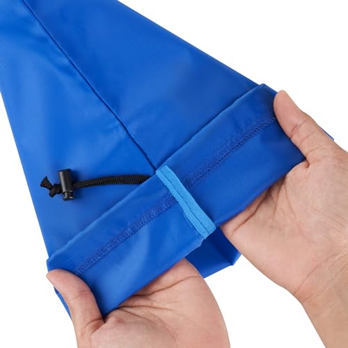 PALTERWEAR Drawstring Bag with Toggle - Nylon Cinch and Ditty Pouch Six-Pack (Blue, 7 x 9 Inch, Set of 6) - color: Blue, size: 7 x 9 Inch