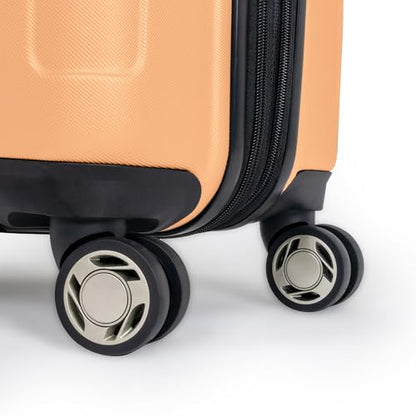 Kenneth Cole REACTION Renegade Luggage Expandable 8-Wheel Spinner Lightweight Hardside Suitcase, Dreamsicle, 2-Piece Set (20"/28") - color: Dreamsicle, size: 2-Piece Set (20"/28")