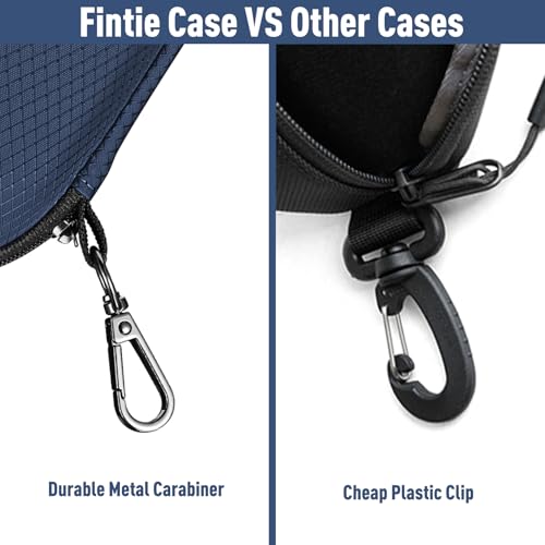 FINTIE Sunglasses Case, Hard EVA Shell Shockproof Sport Glasses Case - color: Dark Blue
