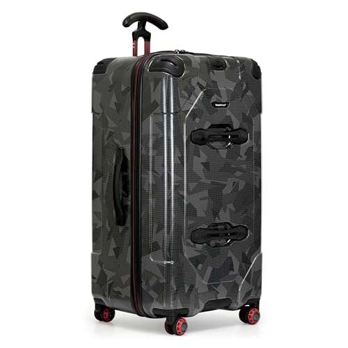 Traveler's Choice Maxporter II Polycarbonate Hardside Trunk with Spinner Wheels, Gray Camo, 31-Inch Large Trunk - color: Gray Camo, size: 31-inch Large Trunk