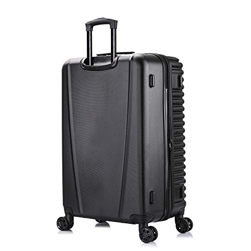 InUSA ALLY 28-Inch Large Hardside Spinner Luggage TSA Lock Durable Black - color: Black, size: 28 Inch