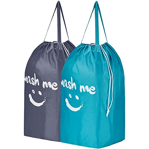 HOMEST 2 Pack Wash Me Travel Laundry Bag with Handles