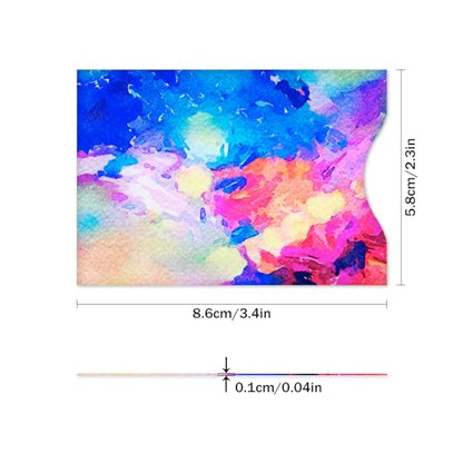 RFID Blocking Sleeves (10 RFID Blocking Sleeves, 10 Unique Designs) Identity Theft Protection Travel Case Set (Splendid Printing - color: Splendid Printing