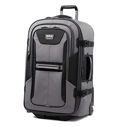 Travelpro Bold Softside Carry-On Rollaboard, Grey/Black, 2-Piece Set - color: Grey/Black, size: 2-Piece Set (22/28)