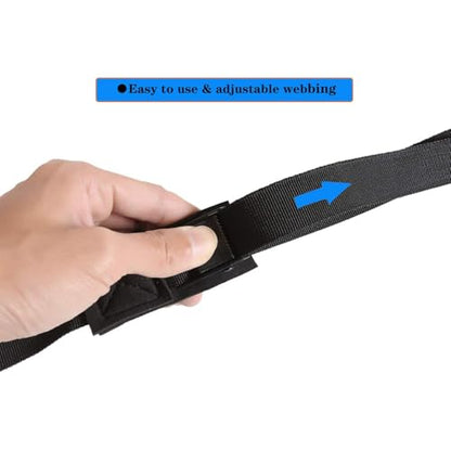 Padded Cam Buckle Tie Down Straps, 1 in x 10 ft, 2 Pack - color: Black 2 Pack, size: 1"x10'