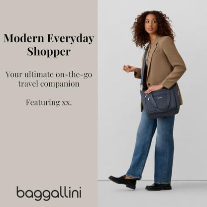 Baggallini Modern Shopper Tote - color: French Navy