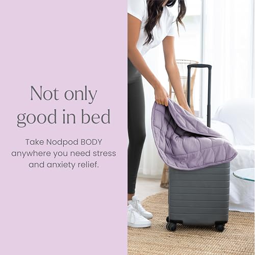 nodpod Body 6.5lb Patented Compact Weighted Blanket - color: Wisteria