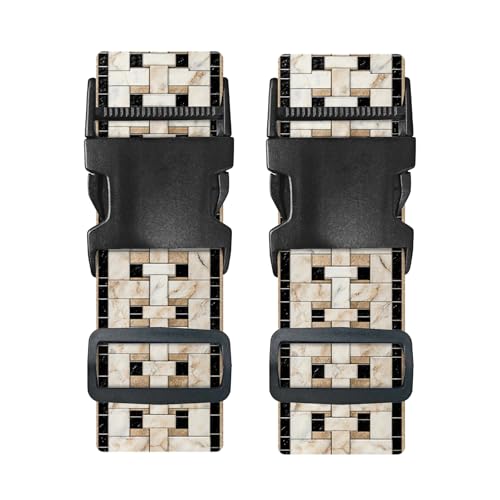 Nuxovilar Luggage Straps Set for Suitcase 1.96x90.5in Polyester - color: YVC10955, size: 1.96"x90.5"