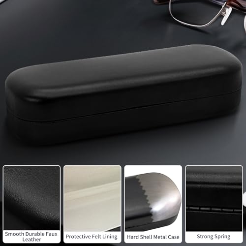 Eyeglasses Cases for Glasses, Clip-on, Sunglasses, Reading Glasses - color: Black-2