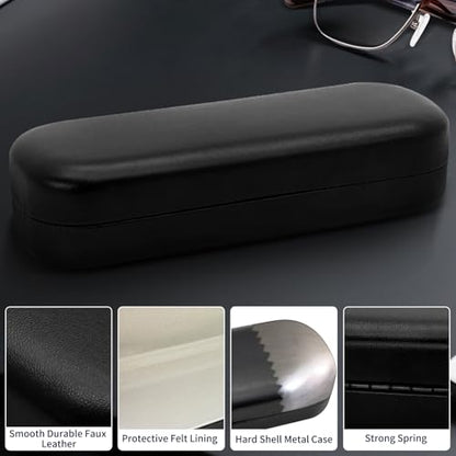 Eyeglasses Cases for Glasses, Clip-on, Sunglasses, Reading Glasses - color: Black-2