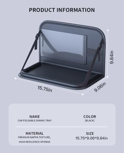 Backseat Car Organizer with Foldable Tray & Tablet Holder