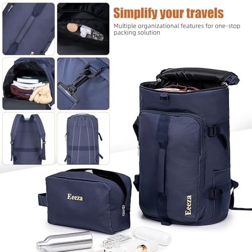 Eeeza Luggage Sets 5 Piece,Hardside Expandable Durable Luggage,21"/25"/30" - color: PorscheBlue