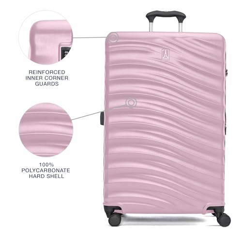 Travelpro Maxlite Air V2 Hardside Expandable Checked, Pink, 28-Inch - color: Pink, size: Checked Large 28-Inch