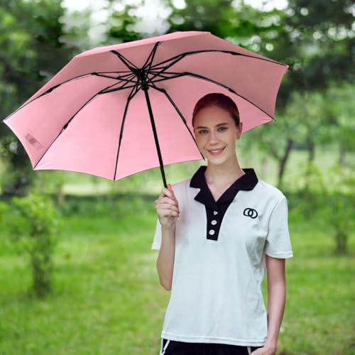 LANBRELLA 컴팩트 리버스 접이식 우산 자동 방풍 여행용 우산 - color: C2.5 핑크, size: 46인치