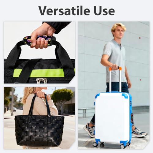 5Pcs Paw Print Neoprene Luggage Handle Wraps for Travel - style: Paw Print