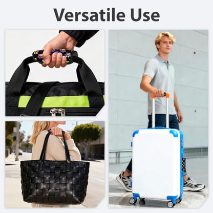 5Pcs Paw Print Neoprene Luggage Handle Wraps for Travel - style: Paw Print