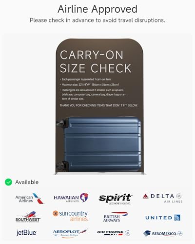 LUGGEX Airline Approved Carry On Suitcase, Black, 20" - color: Black, size: Carry-On 20-Inch