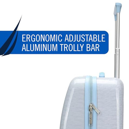 NAUTICA Kids Luggage - 18" Airline Approved Rolling Hardside Upright Carry-on Suitcase with Wheels (Polar Voyage) - color: Polar Voyage