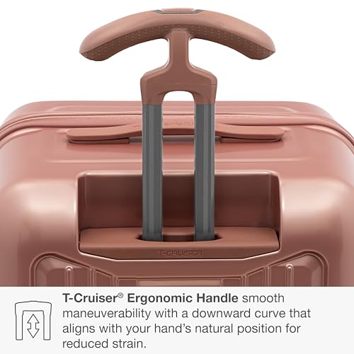 Traveler's Choice Ultimax II Polycarbonate Hardside Luggage with Spinner Wheels, Rose Pink, 31-Inch Large Trunk - color: Rose Pink, size: 31-Inch Large Trunk