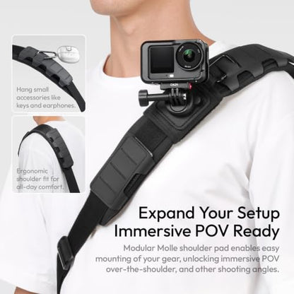 ULANZI U023 Camera Sling Bag 13L, 3-Point MOLLE Shoulder YokeCrossbody Bag - size: 13L