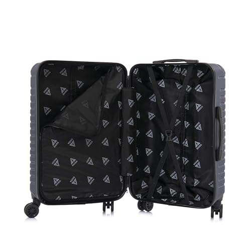 InUSA DEEP Luggage with GEL Handle | Spacious Traveling Suitcases, Travel Suitcase with Dual Spinner Wheels and Studs | 24 Inch Medium Hardside Luggage | Blue - color: Blue, size: 24 Inch