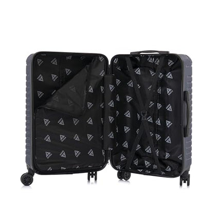 InUSA DEEP Luggage Set with Dual Spinner Wheels and Studs | Spacious Travel Suitcases with Ergonomic Handles | (20/24/28) 3 Piece Hardside Luggage Set | Blue - color: Blue, size: 3 Piece Set (20/24/28)