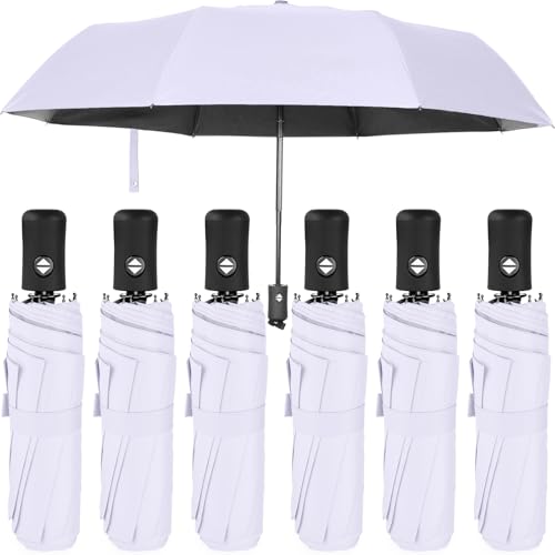 Jexine Windproof Travel Umbrella Compact Small - color: Lavender
