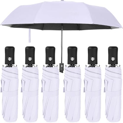 Jexine Windproof Travel Umbrella Compact Small - color: Lavender