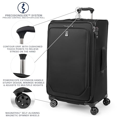 Travelpro Crew Classic Softside Checked Luggage, Black, 29-Inch - color: Black, size: Checked Large