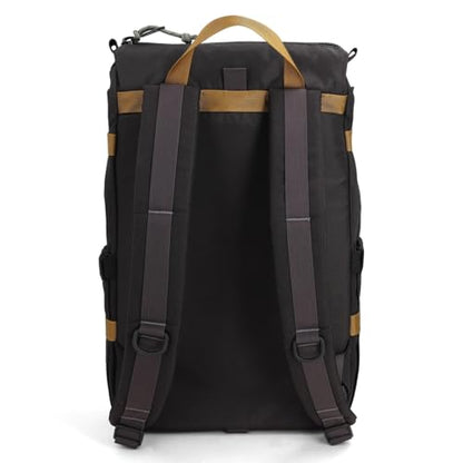 Topo Designs Rover Pack 클래식 백팩, EDC + 통근 가방, 1000D 나일론, 블랙/뉴트럴, 클래식 - color: 블랙/뉴트럴