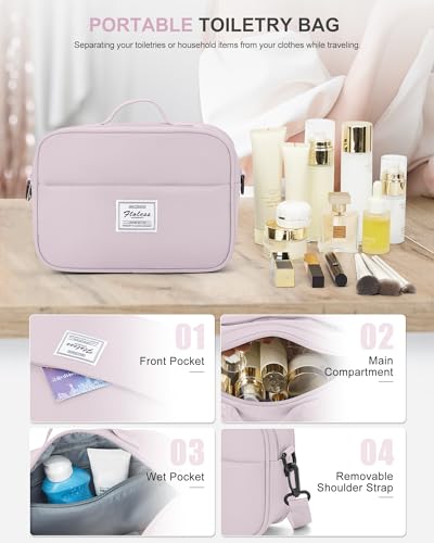 Weekender Bags for Women, Carry On Travel Duffle Bag with Shoe Compartment - color: A- Lotus Pink