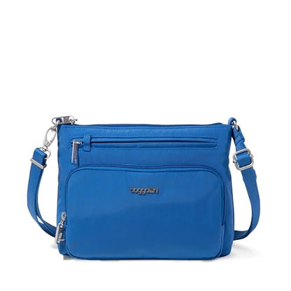 Baggallini Securtex Anti-Theft Keepsake Crossbody - color: Lapis