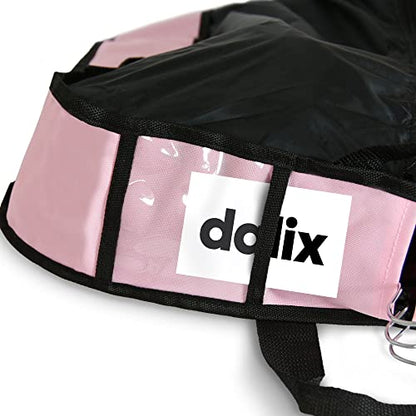 Dalix 60" Foldable Garment Bag Suits Cover Dresses w Front Pocket - color: Pink