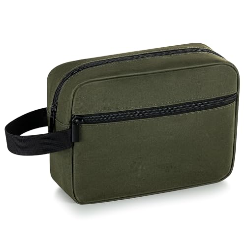 Elviros Hanging Toiletry Bag, Lightweight Dopp Kit, Small, Army Green - color: Army Green, size: Small