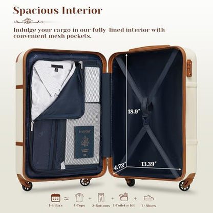 Coolife Luggage Set, PC Hardside, TSA Lock, 3-Piece, Black(BP/TB/20) - color: Black, size: 3 Piece Set (BP/TB/20)
