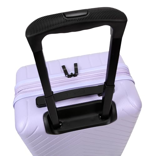 TRIPS RIDGELINE 2-Piece Hardside 8-Wheel Spinner Luggage Set: 20" Carry-On & 28" Checked Suitcase Size Luggage, Lavender - color: Lavender, size: 2PC SET(CARRY ON+ LG CHECK)