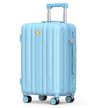 MGB Hardside Carry On Luggage 22x14x9 Airline Approved, Scratch Resistant - color: Blue, size: 20 Inch - Carry-on
