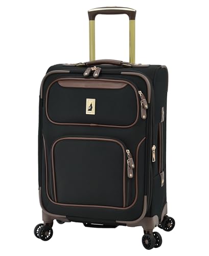 London Fog Nottingham 4 Piece Softside Luggage Set (USB, 20, 25 & 29), Black Chestnut - color: Black Chestnut